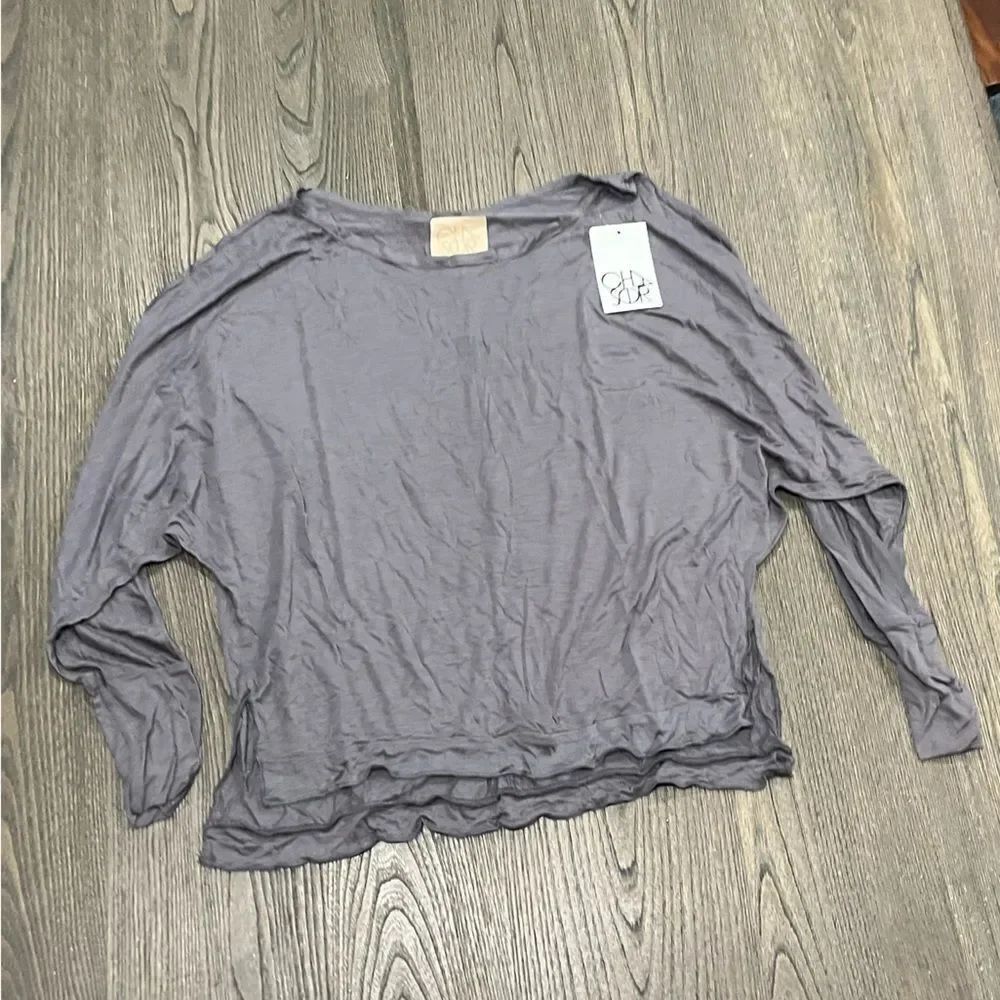 NWT Chaser Gray Long Dolman Sleeve T-Shirt Size M